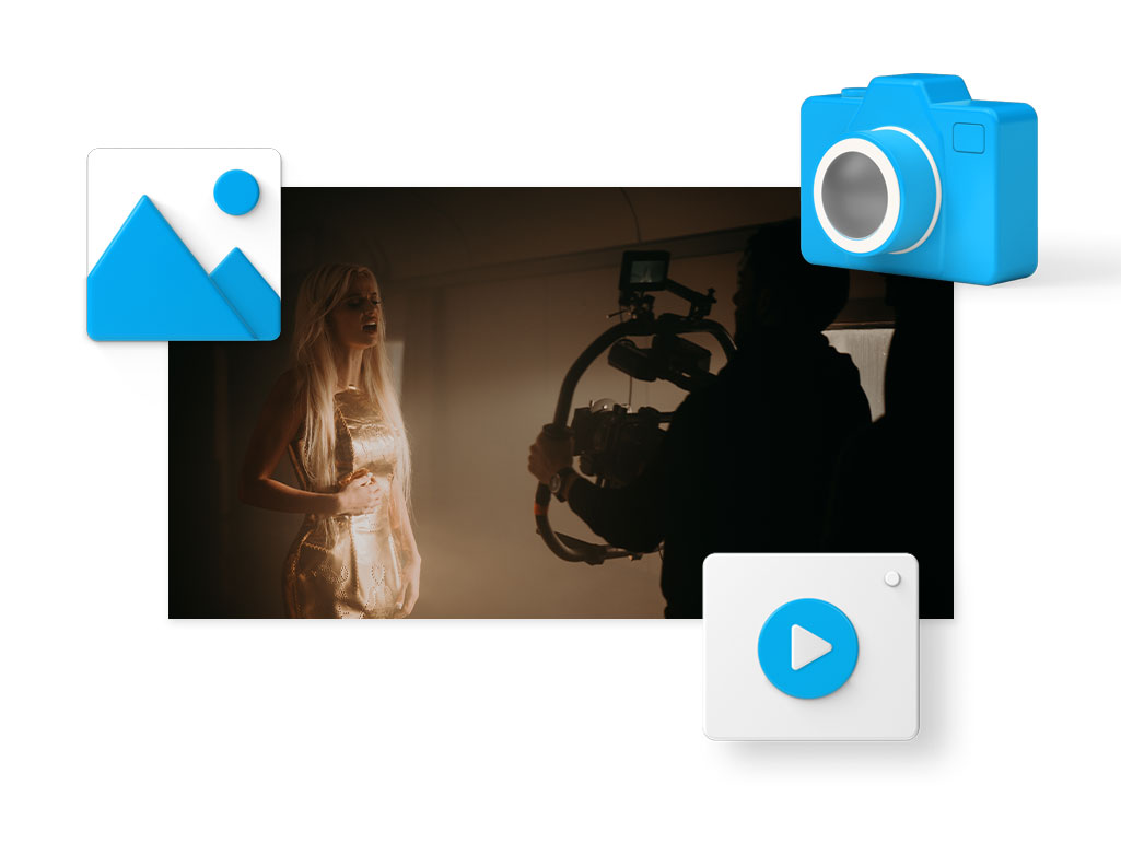 image from a video production set